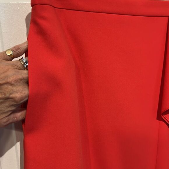 Hugo Boss‎ Red A-Line Pockets Lined Skirt Size 4 - Picture 7 of 16